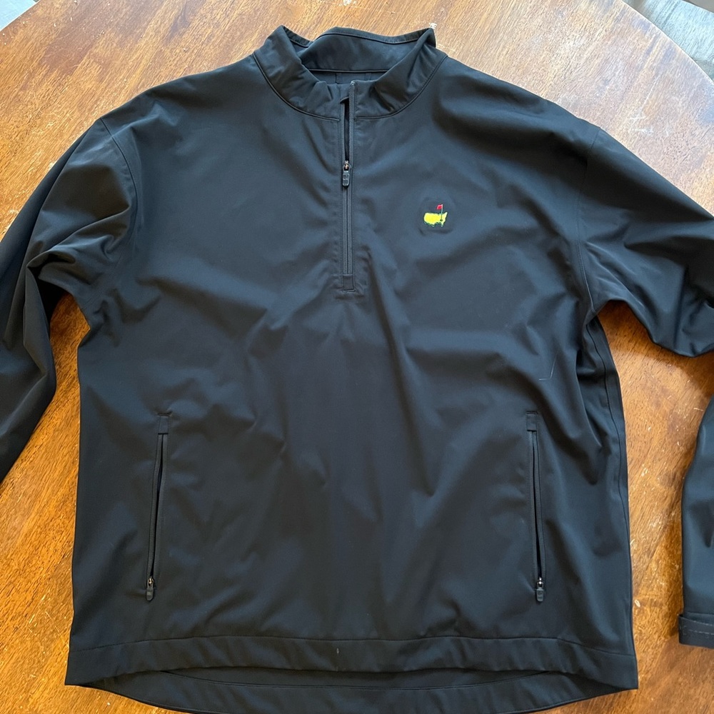 Master Tech rain jacket black pull over size large.